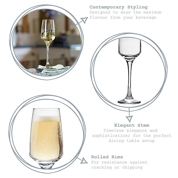 Argon Tableware - Tallo Champagne Flutes - 230ml