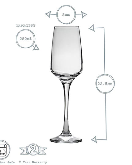 Argon Tableware - Tallo Champagne Flutes - 230ml