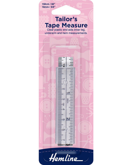 Tape Measure: Tailors Tape: Plastic End