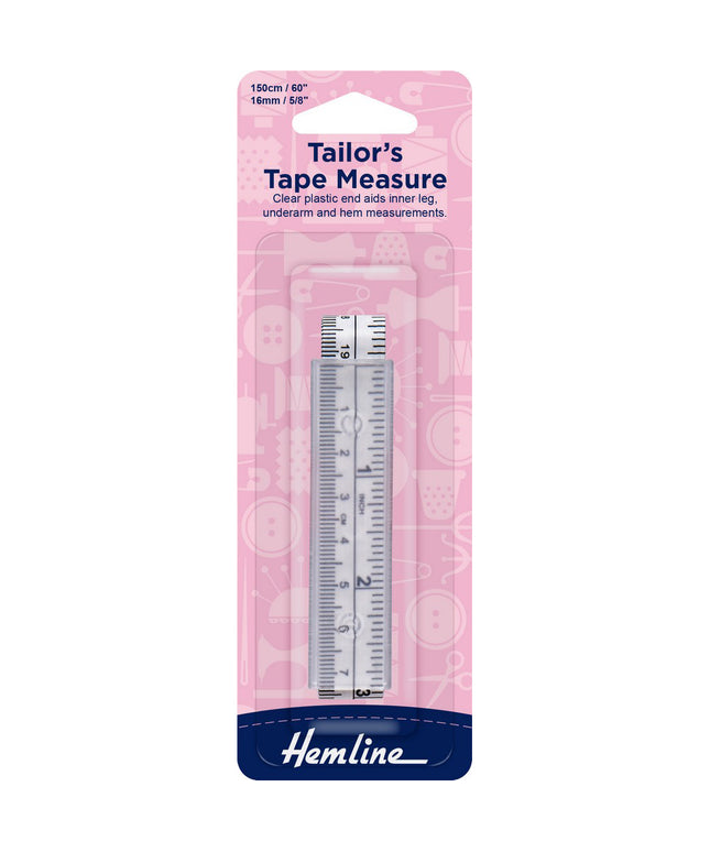 Tape Measure: Tailors Tape: Plastic End