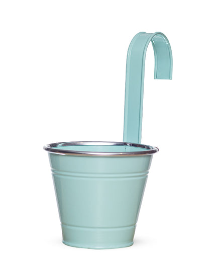 Hanging Metal Bucket Planter with Hook Handle – Mini Pot / Storage Bucket (3 Colours)