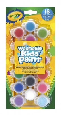 Crayola 18 Washable Kids Paint 88.7ml