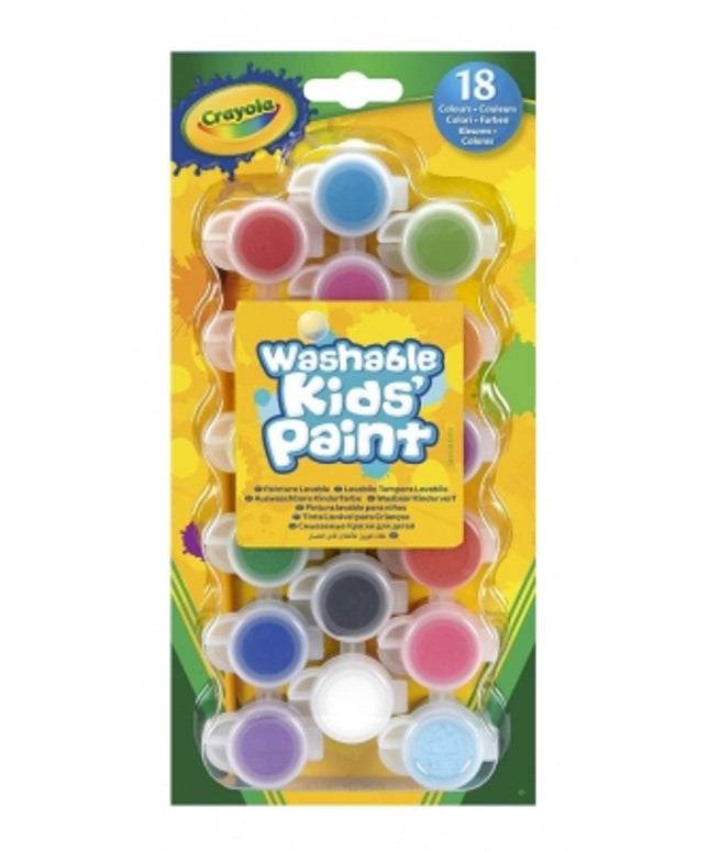 Crayola 18 Washable Kids Paint 88.7ml