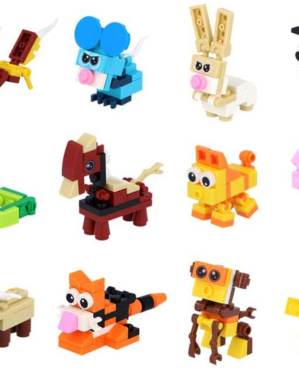 BLOCKS ANIMALS ZODIAC KIT ASSORTED