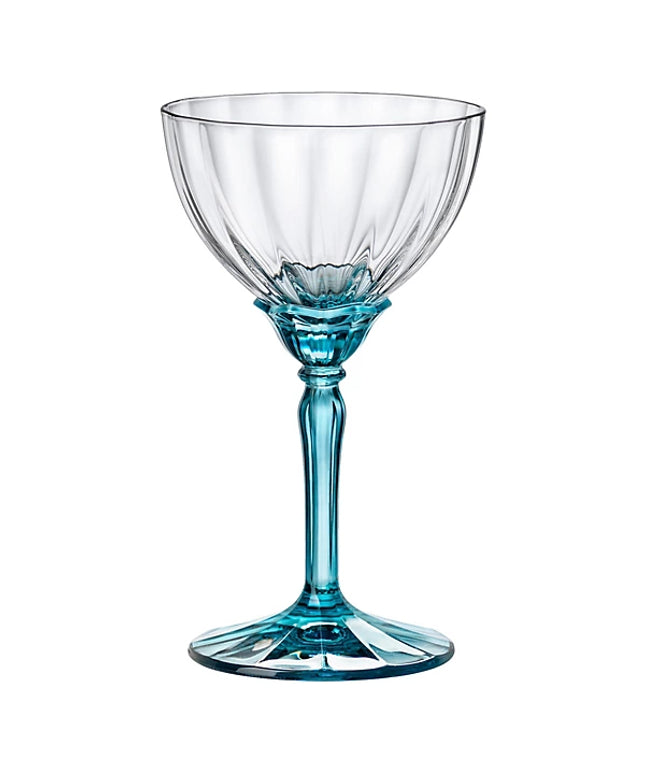 Bormioli Rocco Florian Champagne Cocktail Saucers - 240ml - Blue