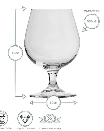 Bormioli Rocco Snifter Beverage Glasses - 530ml