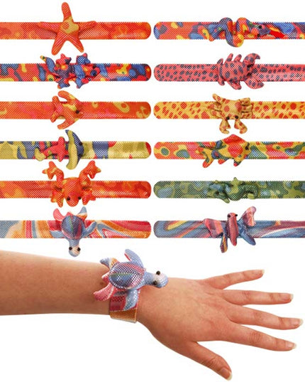 BRACELET SNAP ANIMALS 12 ASSORTED DESIGNS