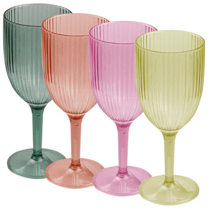 Summer Plastic Wine Glasses