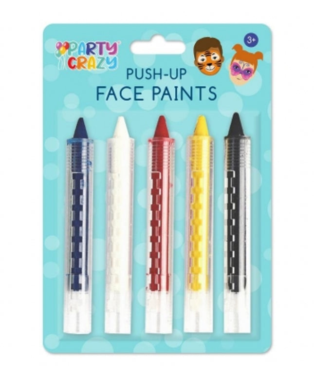 Tallon Assorted Push Up Face Paints 5 Pack