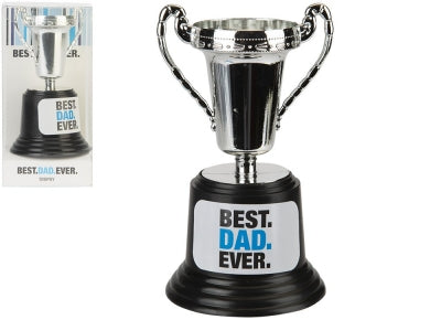 13cm Best Dad Ever Plastic Trophy