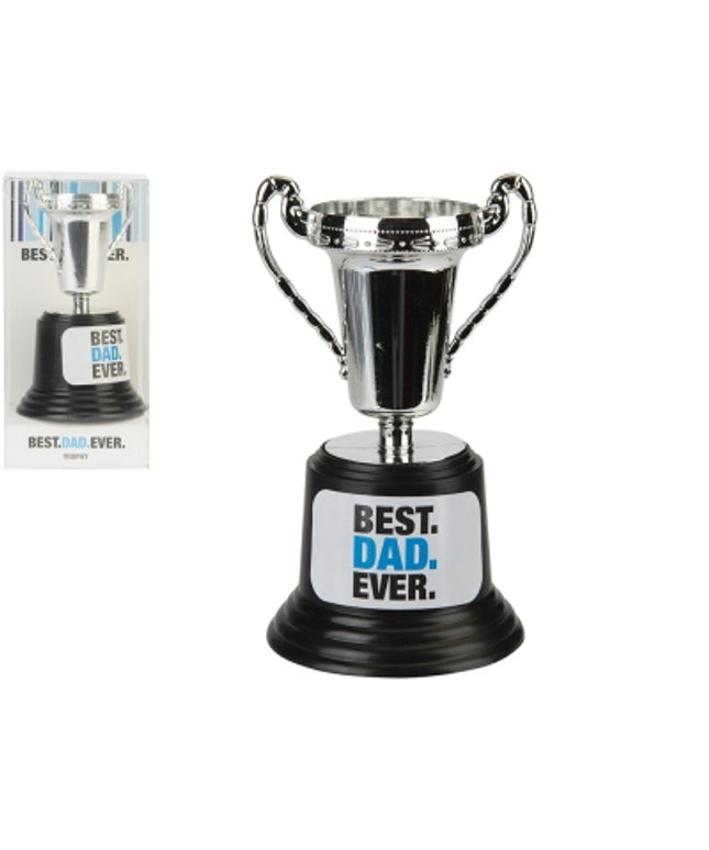 13cm Best Dad Ever Plastic Trophy
