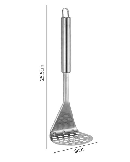 Stainless Steel Potato Masher – Heavy Duty Kitchen Masher with Long Handle