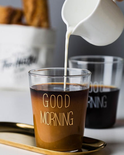 Good Morning Clear Plastic Tumbler Cup – Reusable Breakfast & Snack Cup