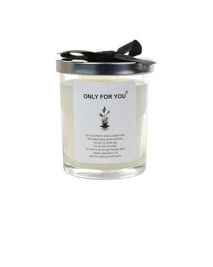Only For You Candle Soy Wax With Lid And Ribbon