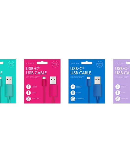 Zenso Type-C to USB Coloured Cable 1M