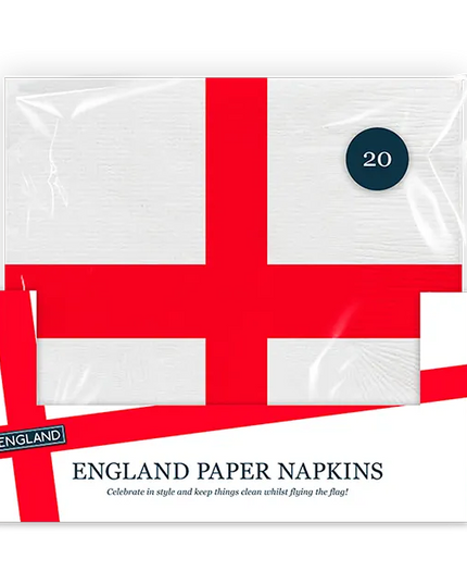 England Printed Paper Napkins 20pk CDU
