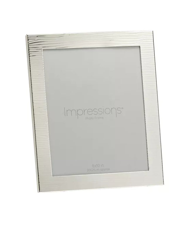 Impressions Ripple Texture Silverplated Frame 8" x 10"