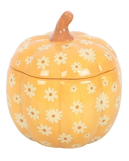 Groovy Floral Pumpkin Oil Burner