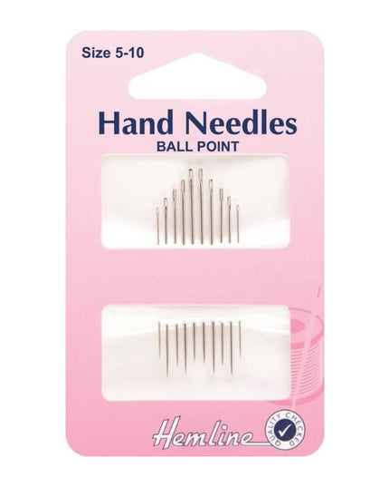 Hand Sewing Needles: Ballpoint: Size 5-10