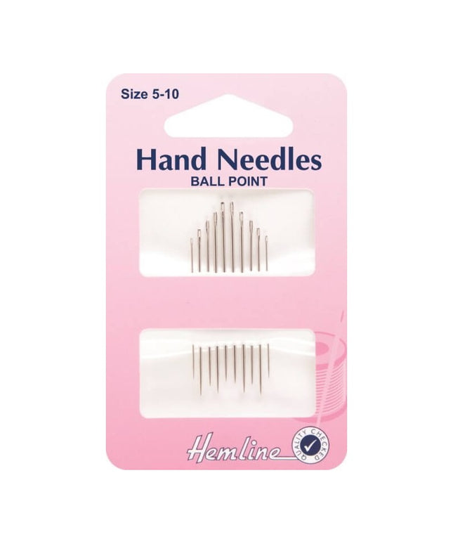 Hand Sewing Needles: Ballpoint: Size 5-10
