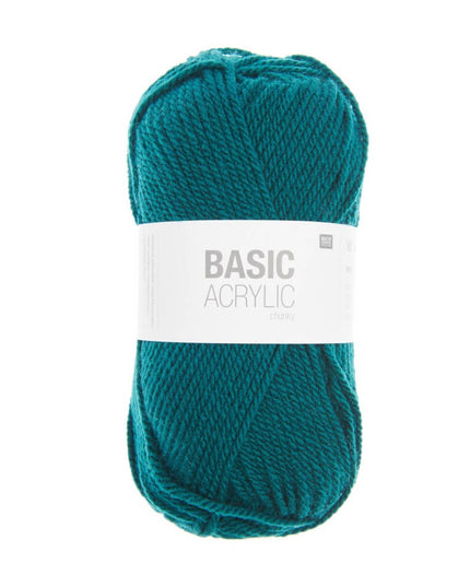 Rico Design Basic Acrylic Yarn Teal 016 – 100g / 156m