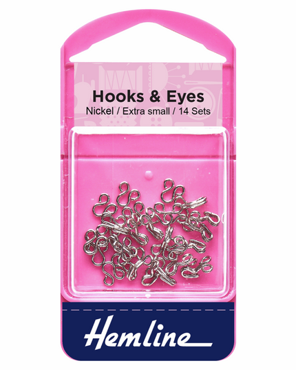 Hooks and Eyes: Nickel: Size 0