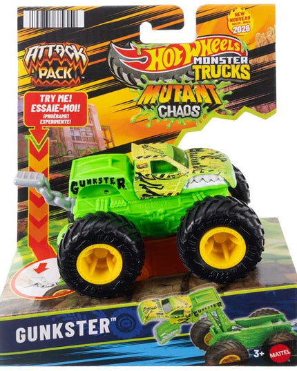 HOT WHEELS MONSTER TRUCKS ATTACK PACK ASSORTED
