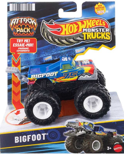 HOT WHEELS MONSTER TRUCKS ATTACK PACK ASSORTED
