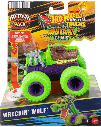 HOT WHEELS MONSTER TRUCKS ATTACK PACK ASSORTED