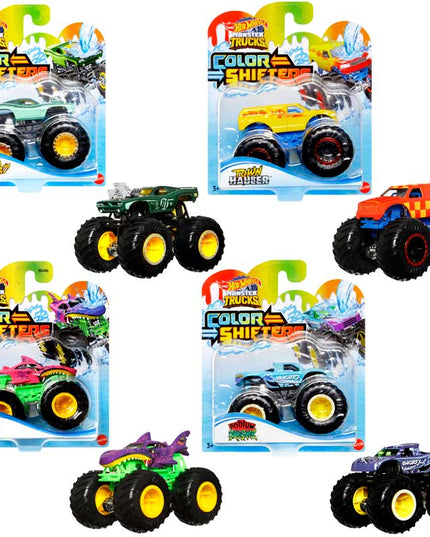 HOT WHEELS MONSTER TRUCKS COLOUR SHIFFTER 1:64 ASSORTED