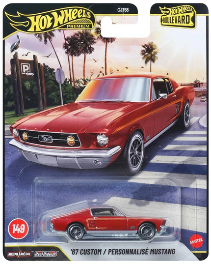 Hot Wheels Premium Boulevard '67 Custom Mustang #149 Real Riders Die-Cast Car