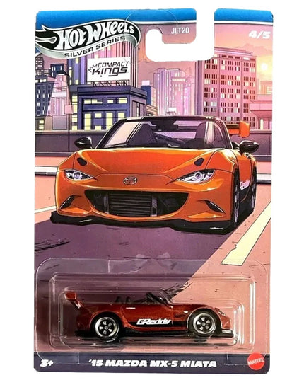 Hot Wheels Silver Series Compact Kings '15 Mazda MX-5 Miata 4/5