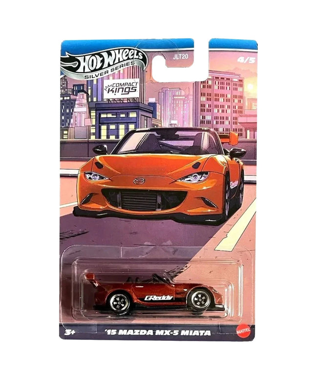 Hot Wheels Silver Series Compact Kings '15 Mazda MX-5 Miata 4/5