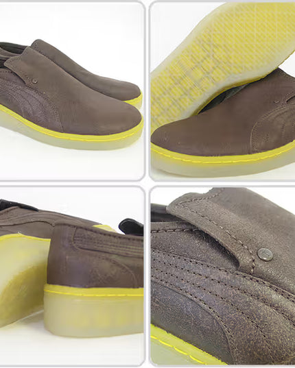 PUMA Scout List Slip-On Loafers – Brown Leather (UK 8)