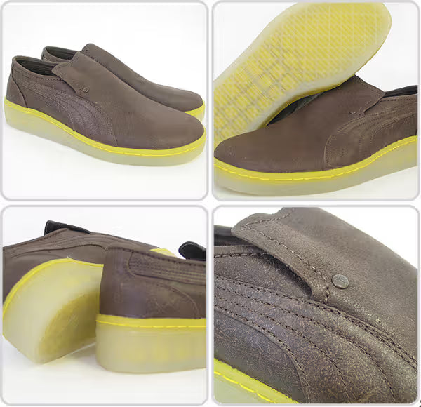 PUMA Scout List Slip-On Loafers – Brown Leather (UK 8)