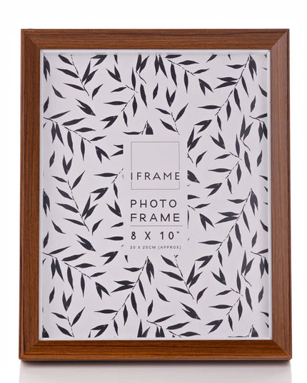 iFrame Dark Wood Shadow Photo Frame 8" x 10"