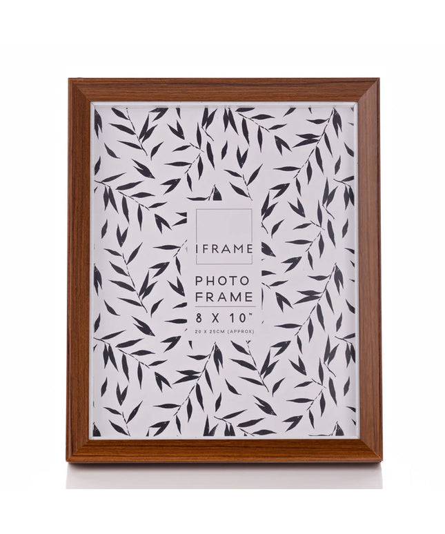 iFrame Dark Wood Shadow Photo Frame 8" x 10"