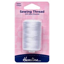 Sewing Thread: 5 x 1,000m: White