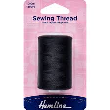 Sewing Thread: 5 x 1,000m: Black