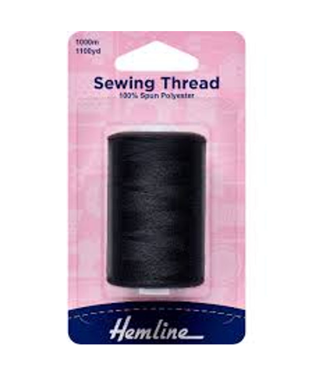 Sewing Thread: 5 x 1,000m: Black
