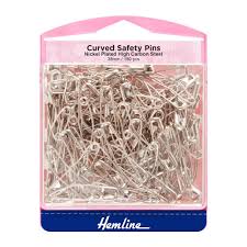 Curved Safety Pins: Value Pack: 38mm: 150 Pieces