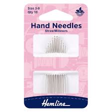 Hand Sewing Needles: Straw--Milliner: Size 3-9