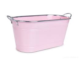 Pastel Oval Metal Party Tub with Handles – Drinks Cooler / Ice Bucket / Planter (4 Colours)