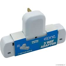 ELPINE 3 WAY WALL ADAPTER SOCKET