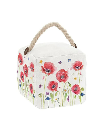 Joe Davies 17cm Country Poppy Field Doorstop