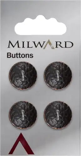 Buttons: Carded: 15mm: Pack of 4: Code J
