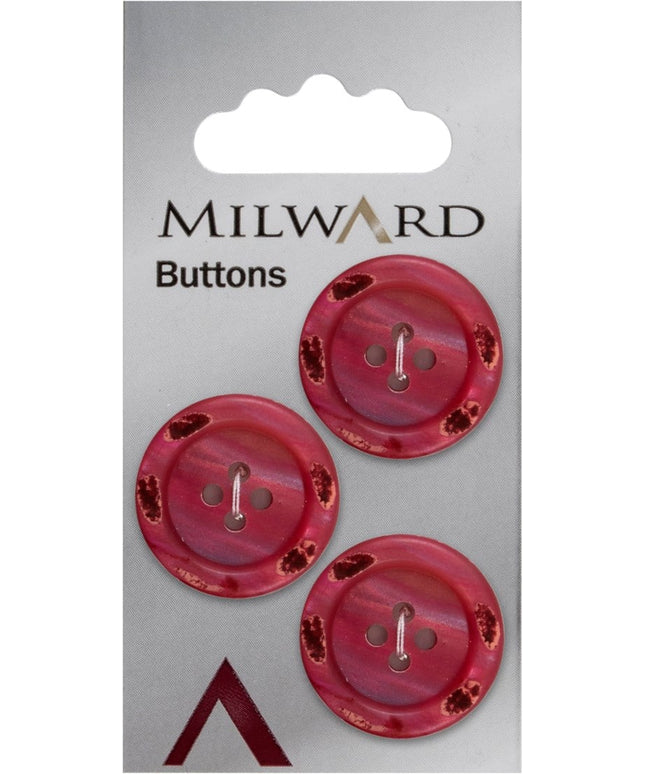 Buttons: Carded: 23mm: Pack of 3: Code D