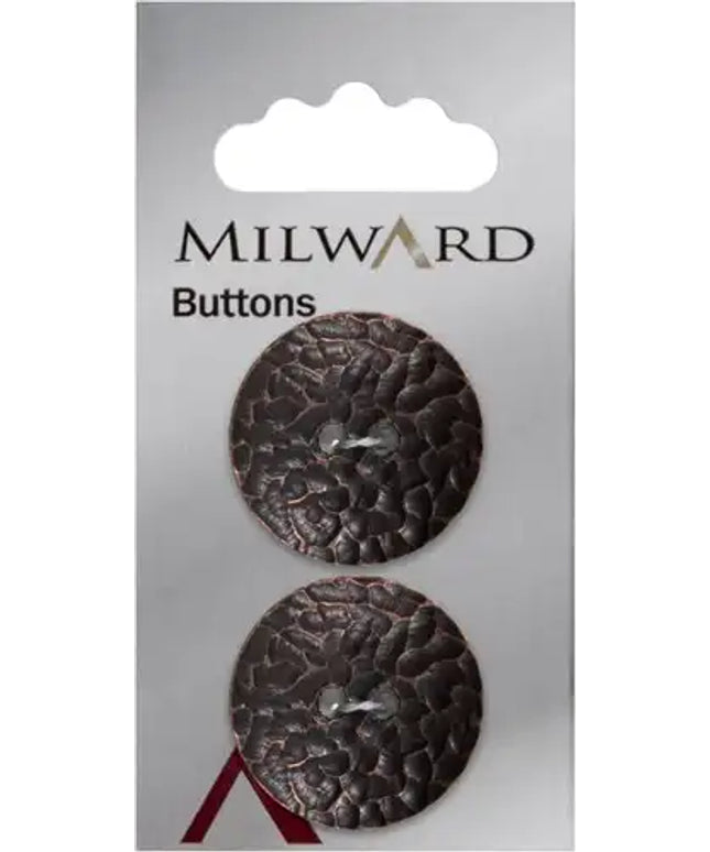 Buttons: Carded: 23mm: Pack of 2: Code J
