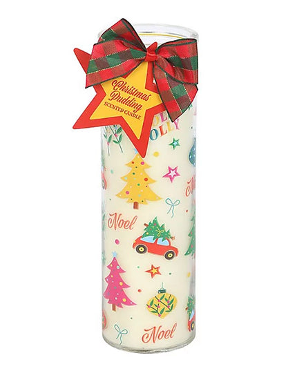 Nostalgic Christmas Print Christmas Pudding Scented Tube Candle