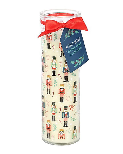 Nutcracker Print Festive Spice Tube Candle